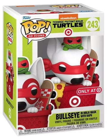 Funko Pop Target Bullseye Mascot with Ninja Mask Vinyl Figure Raphael FUNKO