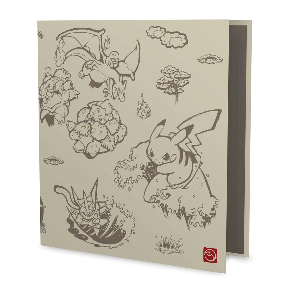 D-Ring Binder - Pikachu (Scroll Painting Style) Pokémon