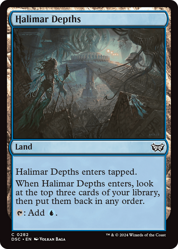 Halimar Depths [Duskmourn: House of Horror Commander] Magic: The Gathering
