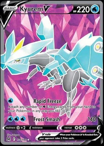 Pokemon - Kyurem V - 174/196 Lost Origin Full Art Card Pokémon