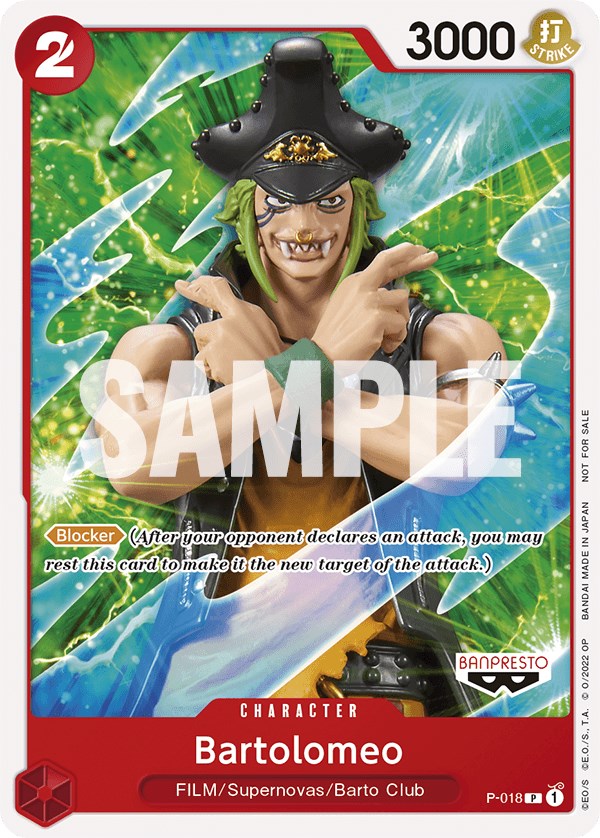 Bartolomeo (One Piece Film Red) [One Piece Promotion Cards] Bandai