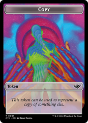 Treasure // Copy Double-Sided Token [Outlaws of Thunder Junction Tokens] Magic: The Gathering