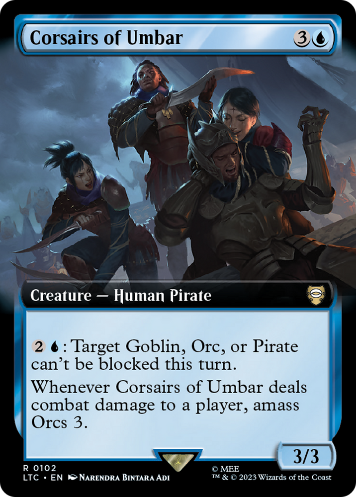 Corsairs of Umbar (Extended Art) [The Lord of the Rings: Tales of Middle-Earth Commander] Magic: The Gathering
