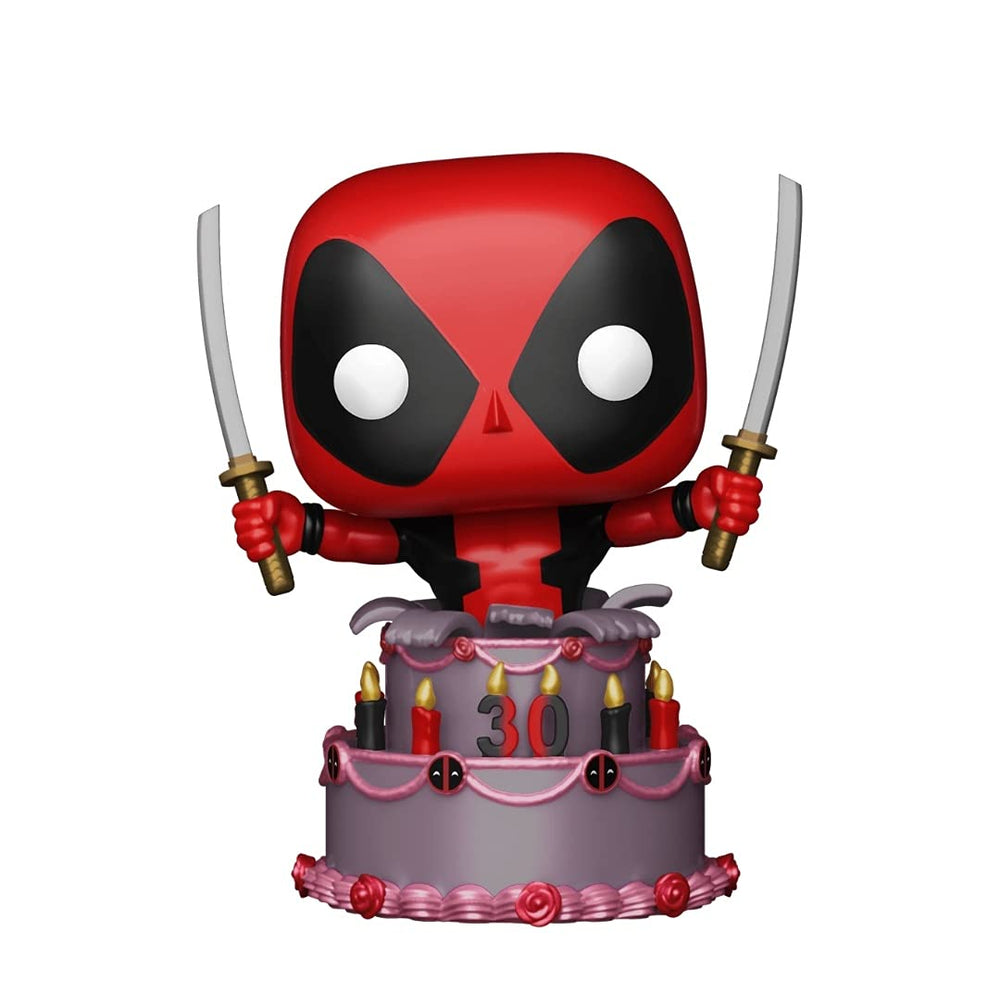 Funko Pop! Marvel 7/11 Exclusive 30th Anniversary Deadpool in Birthday Cake #776 FUNKO