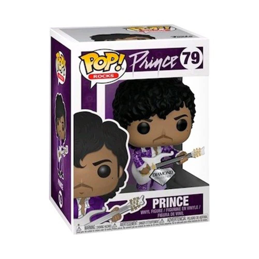 Funko Pop Rocks 79 Purple Rain Prince Diamond Glitter Exclusive Vinyl Figure FUNKO