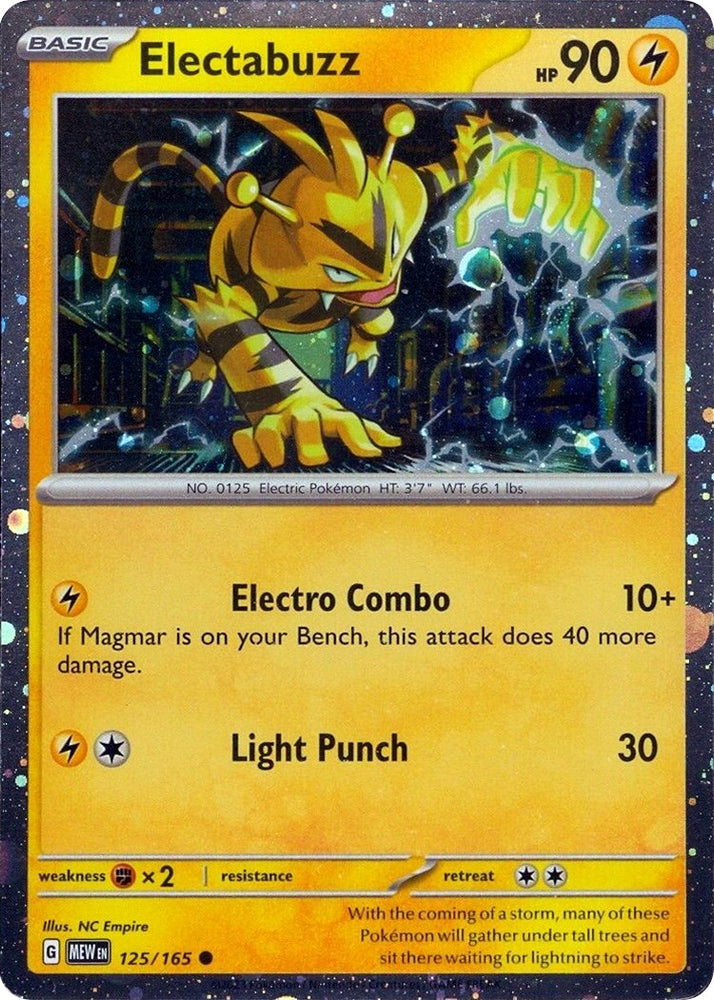 Electabuzz (125/165) (Cosmos Holo) [Miscellaneous Cards] Pokémon
