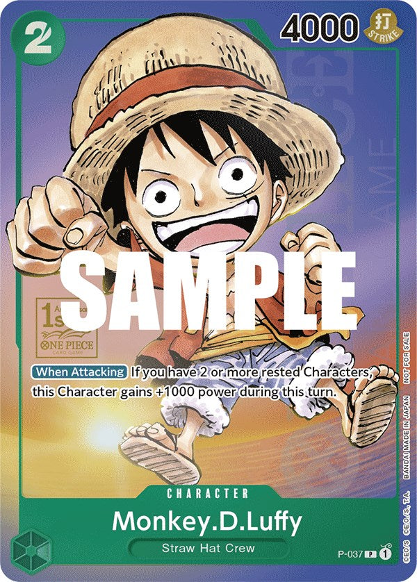 Monkey.D.Luffy (1st Anniversary Tournament) [One Piece Promotion Cards] Bandai