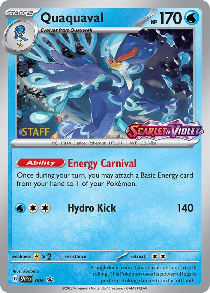 Quaquaval (005) [Staff] [Scarlet & Violet 151] Pokémon