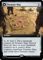 Treasure Map // Treasure Cove (Extended Art) [The Lost Caverns of Ixalan] Magic: The Gathering