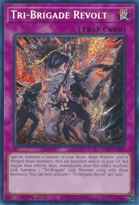 Tri-Brigade Revolt [RA01-EN079] Secret Rare Yu-Gi-Oh!