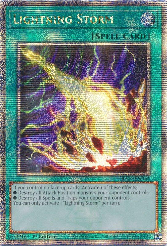 Lightning Storm [RA01-EN061] Quarter Century Secret Rare Yu-Gi-Oh!