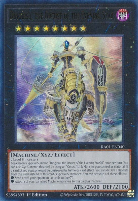 Dingirsu, the Orcust of the Evening Star [RA01-EN040] Ultra Rare Yu-Gi-Oh!
