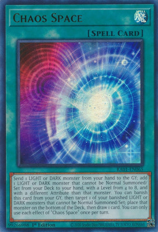 Chaos Space [RA01-EN065] Ultra Rare Yu-Gi-Oh!