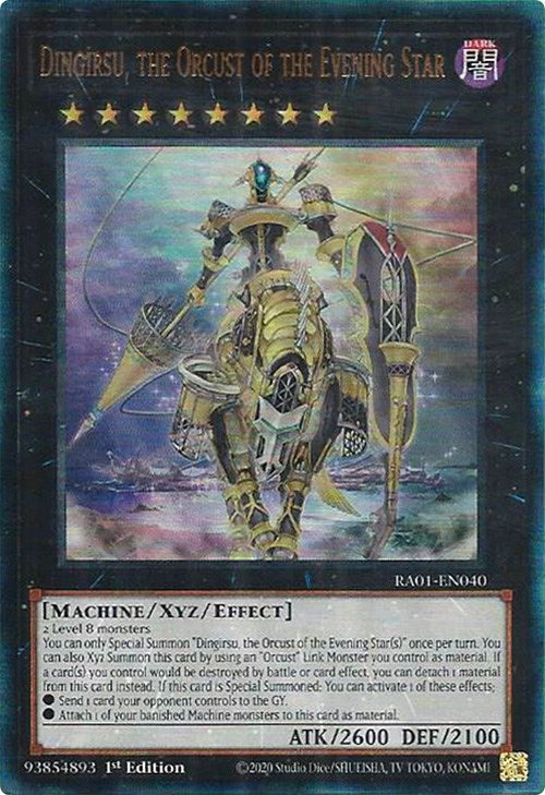 Dingirsu, the Orcust of the Evening Star [RA01-EN040] Prismatic Ultimate Rare Yu-Gi-Oh!