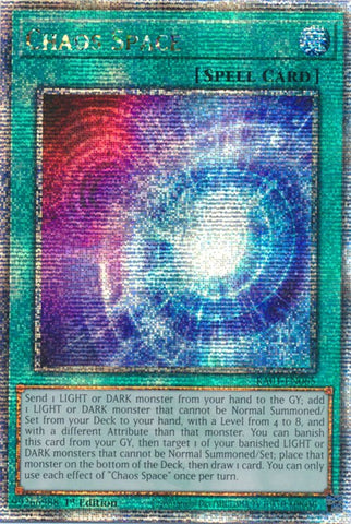 Chaos Space [RA01-EN065] Quarter Century Secret Rare Yu-Gi-Oh!