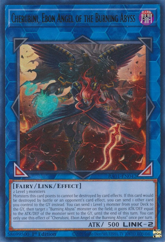 Cherubini, Ebon Angel of the Burning Abyss [RA01-EN042] Ultra Rare Yu-Gi-Oh!