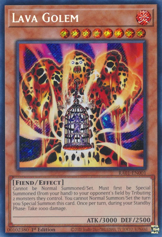 Lava Golem [RA01-EN001] Secret Rare Yu-Gi-Oh!