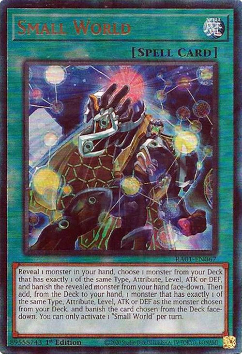 Small World [RA01-EN067] Prismatic Ultimate Rare Yu-Gi-Oh!