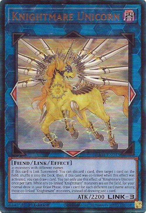 Knightmare Unicorn [RA01-EN043] Prismatic Ultimate Rare Yu-Gi-Oh!