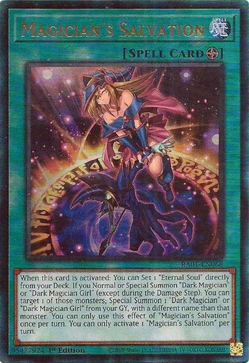 Magician's Salvation [RA01-EN068] Prismatic Ultimate Rare Yu-Gi-Oh!