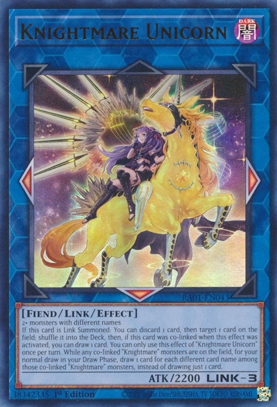 Knightmare Unicorn (Alternate Art) [RA01-EN043] Ultra Rare Yu-Gi-Oh!