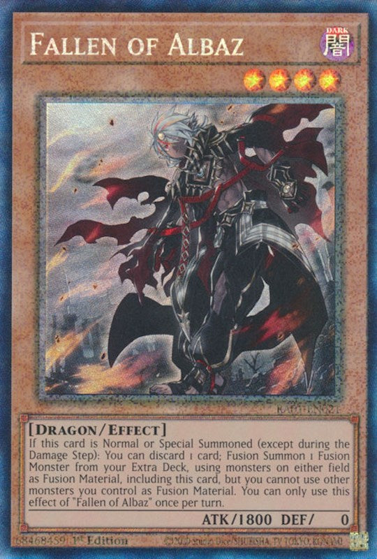 Fallen of Albaz [RA01-EN021] Prismatic Collector's Rare Yu-Gi-Oh!