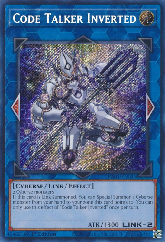 Code Talker Inverted [RA01-EN045] Secret Rare Yu-Gi-Oh!
