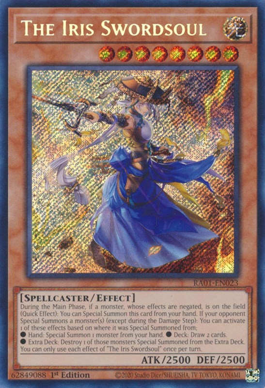 The Iris Swordsoul [RA01-EN023] Secret Rare Yu-Gi-Oh!
