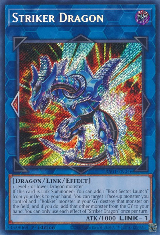 Striker Dragon [RA01-EN046] Secret Rare Yu-Gi-Oh!