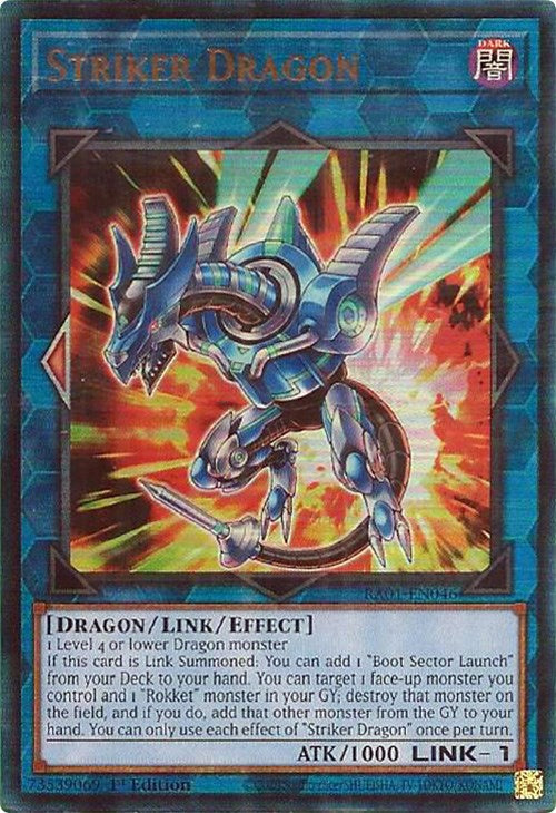 Striker Dragon [RA01-EN046] Prismatic Ultimate Rare Yu-Gi-Oh!