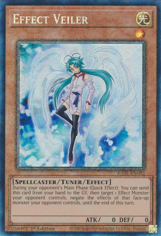 Effect Veiler [RA01-EN003] Prismatic Collector's Rare Yu-Gi-Oh!