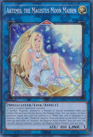 Artemis, the Magistus Moon Maiden [RA01-EN049] Super Rare Yu-Gi-Oh!