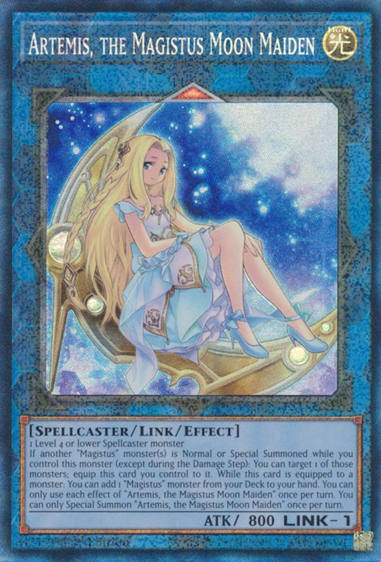 Artemis, the Magistus Moon Maiden [RA01-EN049] Prismatic Collector's Rare Yu-Gi-Oh!