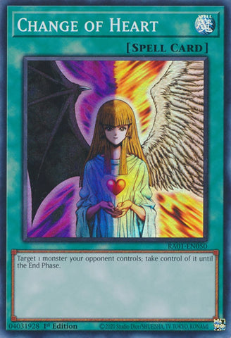 Change of Heart [RA01-EN050] Super Rare Yu-Gi-Oh!