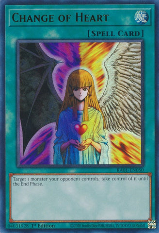Change of Heart [RA01-EN050] Ultra Rare Yu-Gi-Oh!