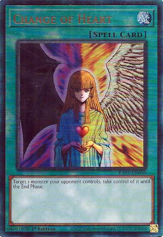 Change of Heart [RA01-EN050] Prismatic Ultimate Rare Yu-Gi-Oh!