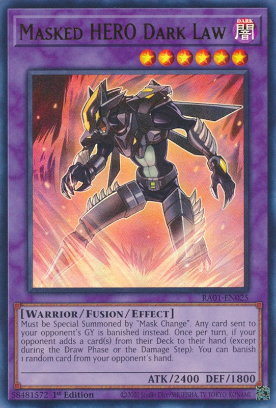 Masked HERO Dark Law [RA01-EN025] Ultra Rare Yu-Gi-Oh!