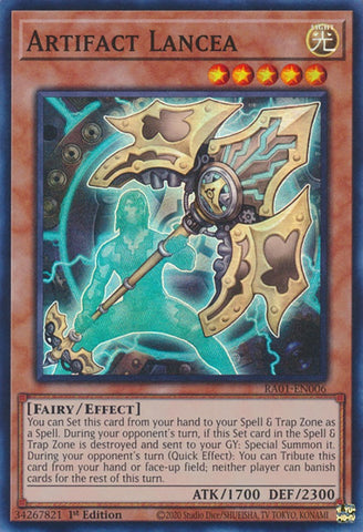Artifact Lancea [RA01-EN006] Super Rare Yu-Gi-Oh!