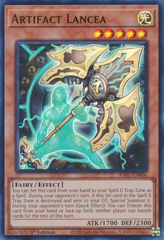 Artifact Lancea [RA01-EN006] Ultra Rare Yu-Gi-Oh!