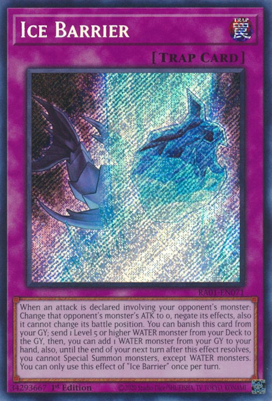 Ice Barrier [RA01-EN071] Secret Rare Yu-Gi-Oh!