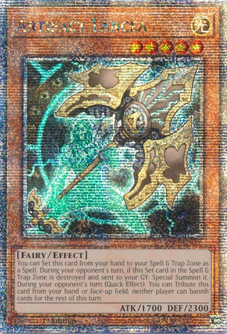 Artifact Lancea [RA01-EN006] Quarter Century Secret Rare Yu-Gi-Oh!