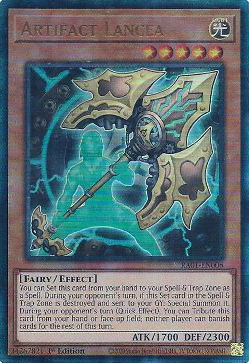 Artifact Lancea [RA01-EN006] Prismatic Ultimate Rare Yu-Gi-Oh!