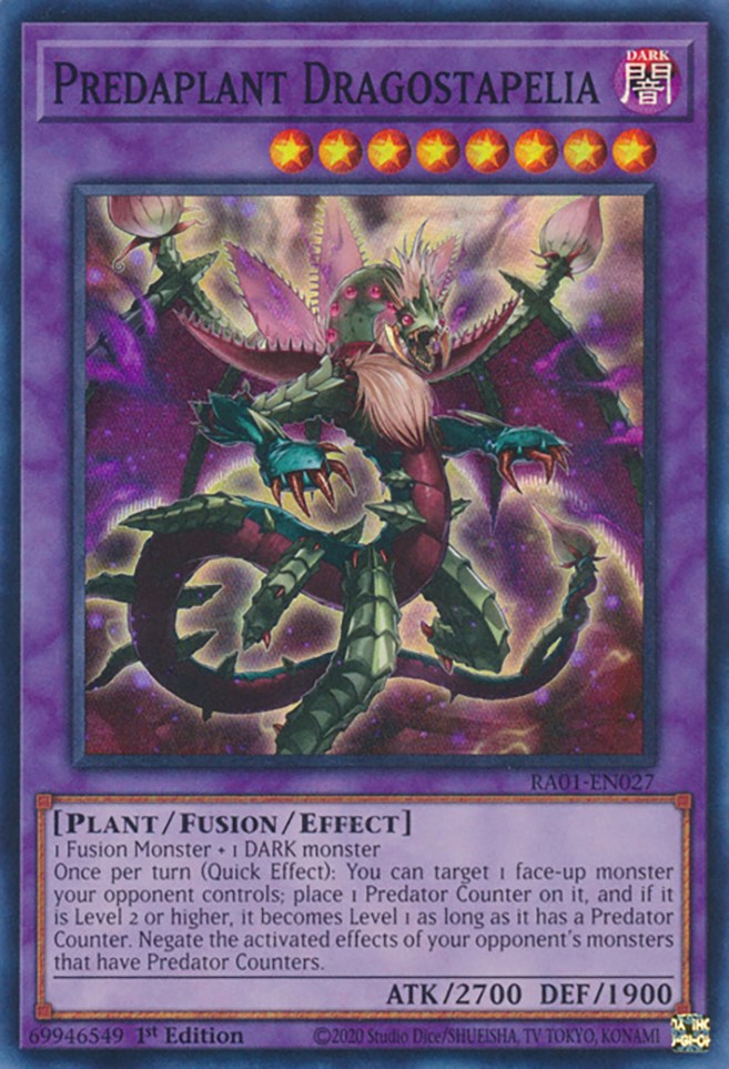 Predaplant Dragostapelia [RA01-EN027] Super Rare Yu-Gi-Oh!