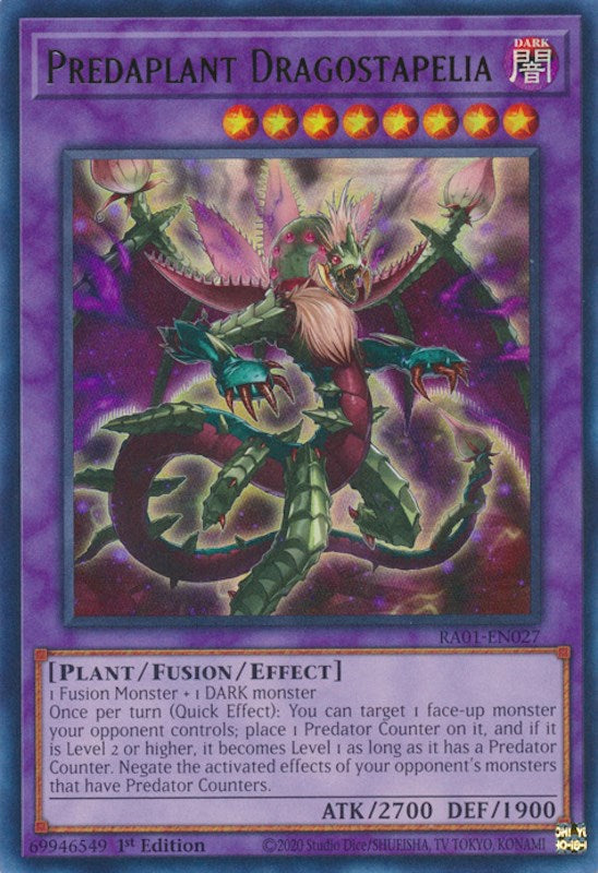 Predaplant Dragostapelia [RA01-EN027] Ultra Rare Yu-Gi-Oh!