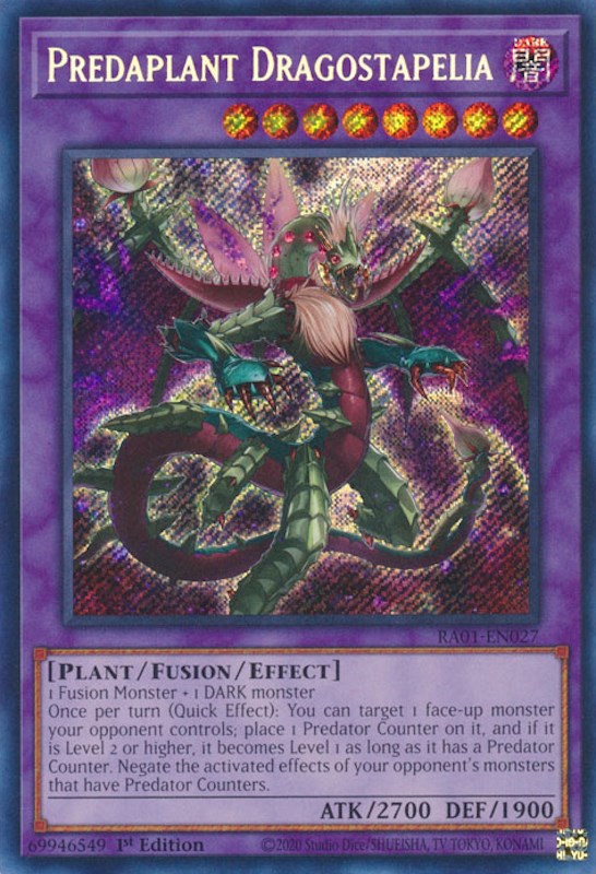 Predaplant Dragostapelia [RA01-EN027] Secret Rare Yu-Gi-Oh!