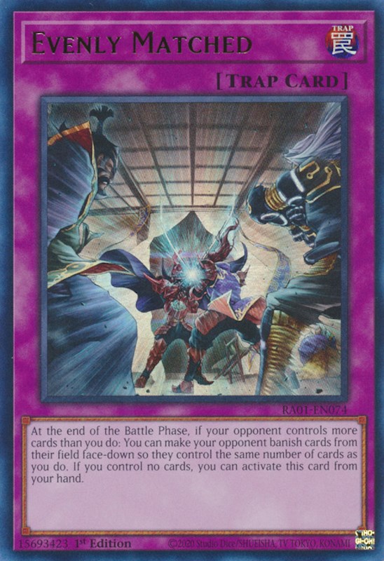 Evenly Matched [RA01-EN074] Ultra Rare Yu-Gi-Oh!