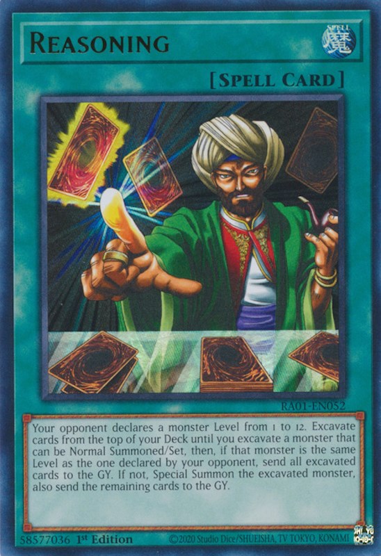 Reasoning [RA01-EN052] Ultra Rare Yu-Gi-Oh!
