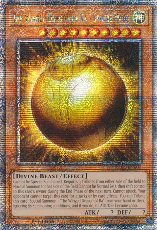 The Winged Dragon of Ra - Sphere Mode [RA01-EN007] Quarter Century Secret Rare Yu-Gi-Oh!