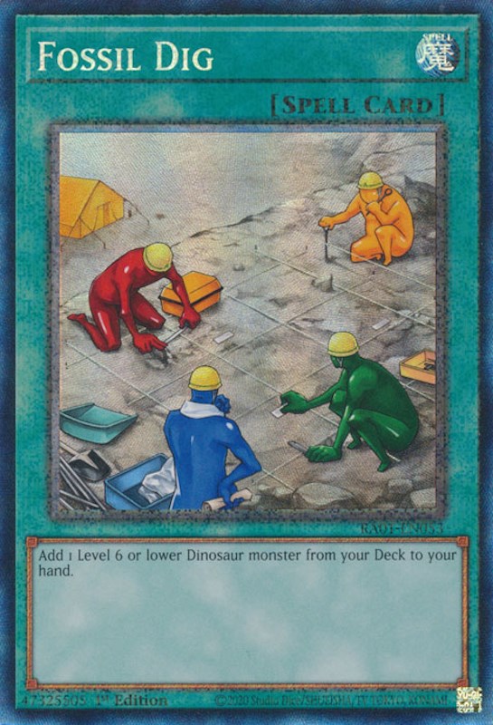 Fossil Dig [RA01-EN053] Prismatic Collector's Rare Yu-Gi-Oh!