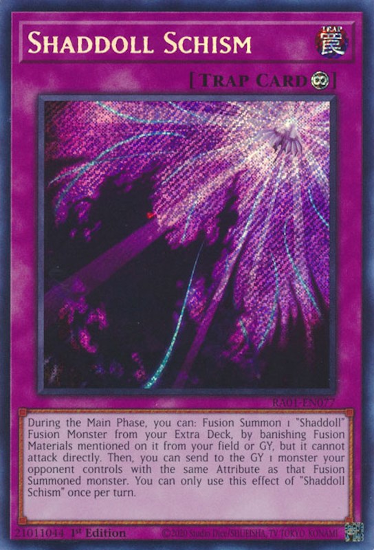 Shaddoll Schism [RA01-EN077] Secret Rare Yu-Gi-Oh!